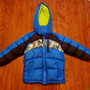 Vertical '9 Boys Hooded Puffer Ski Jacket Size 4 Blue